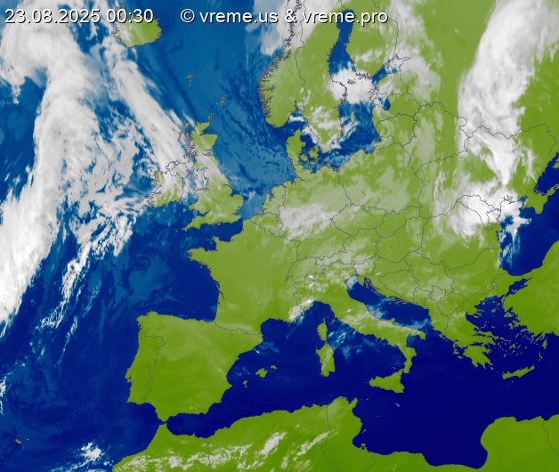 Oblačnost Evropa