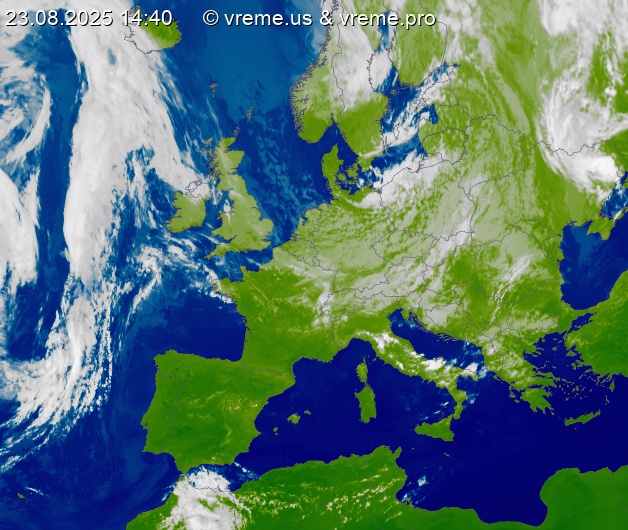 Oblačnost Evropa