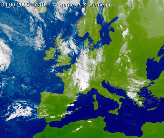 Oblačnost Evropa