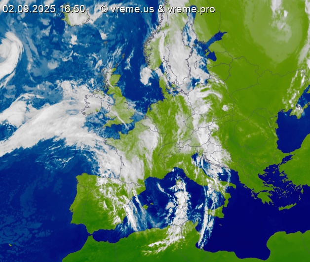 Oblačnost Evropa