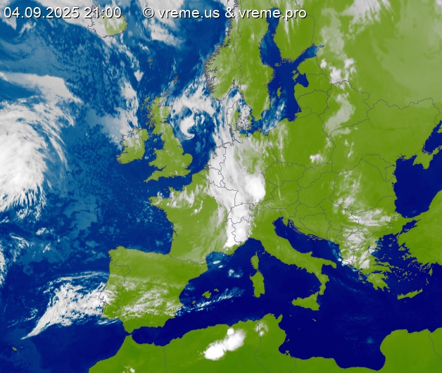 Oblačnost Evropa