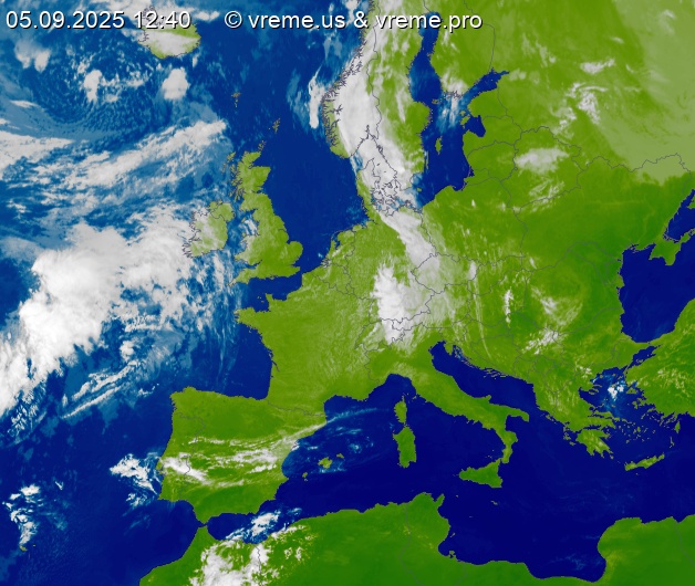 Oblačnost Evropa