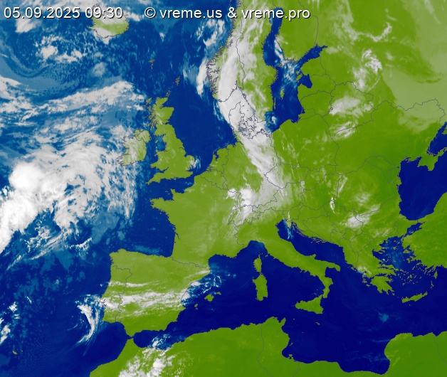 Oblačnost Evropa