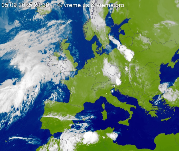 Oblačnost Evropa