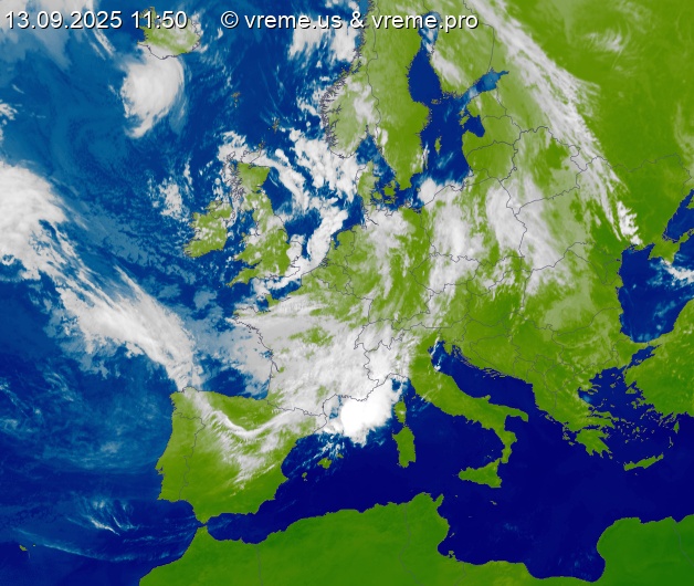 Oblačnost Evropa