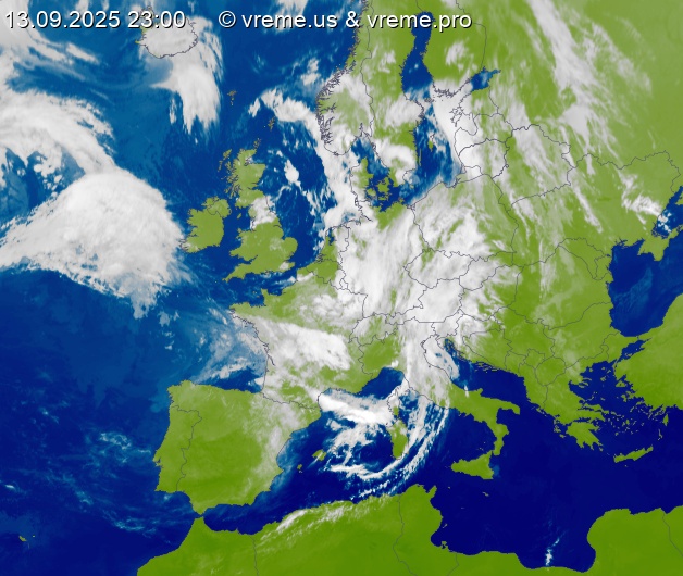 Oblačnost Evropa