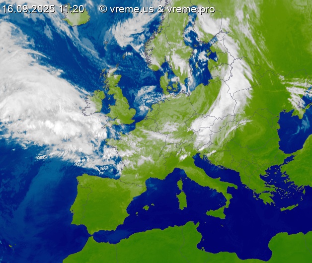Oblačnost Evropa