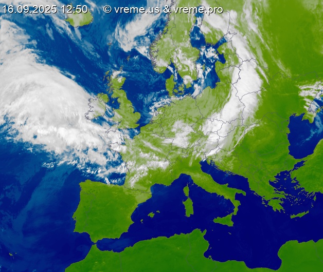Oblačnost Evropa