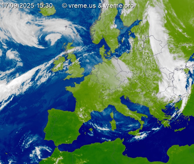 Oblačnost Evropa