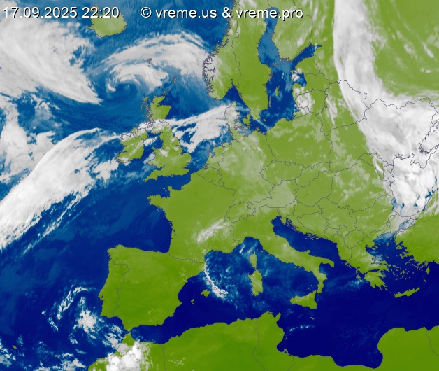 Oblačnost Evropa