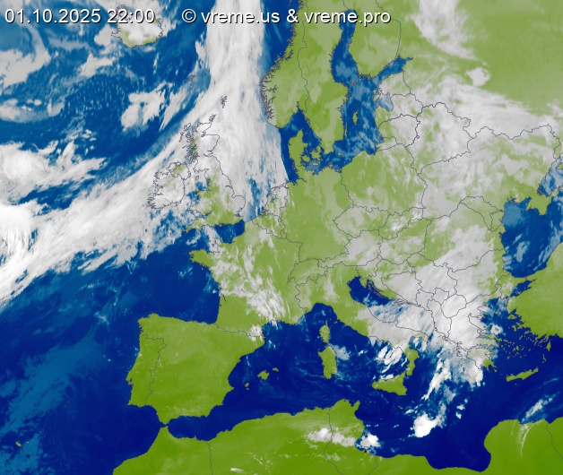 Oblačnost Evropa