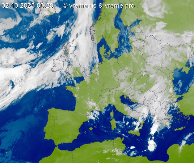 Oblačnost Evropa