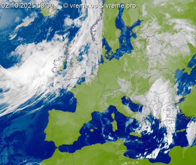 Oblačnost Evropa