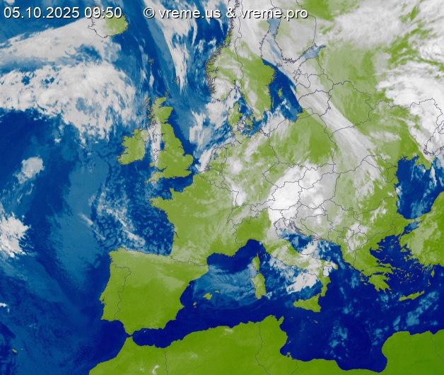 Oblačnost Evropa