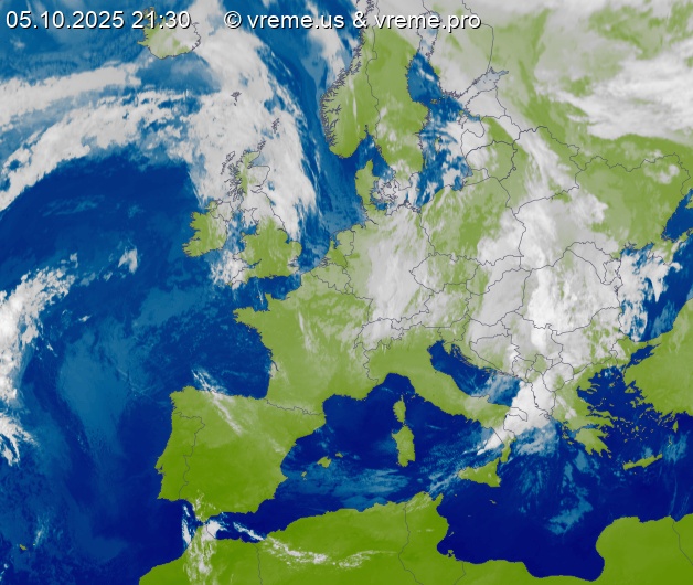 Oblačnost Evropa