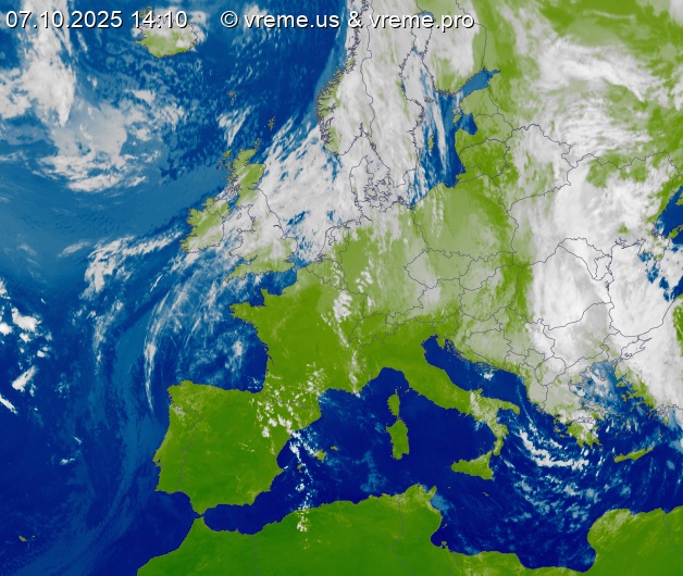 Oblačnost Evropa