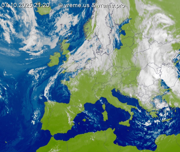 Oblačnost Evropa