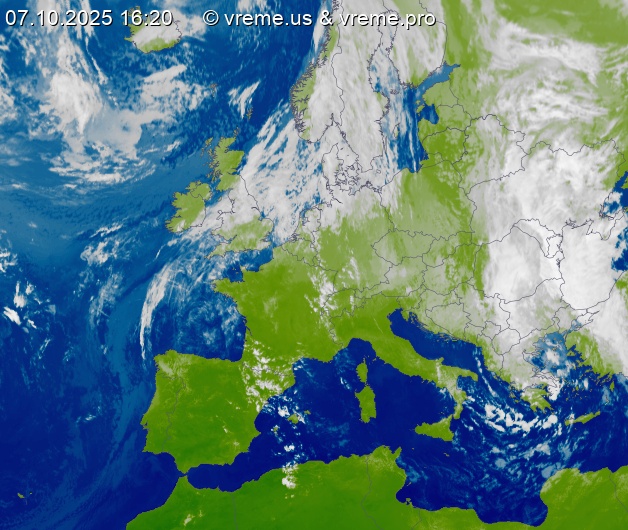 Oblačnost Evropa