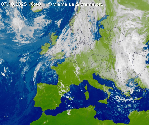 Oblačnost Evropa