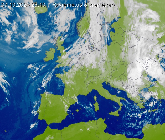 Oblačnost Evropa
