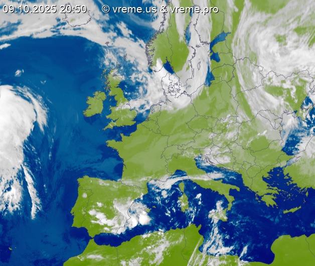 Oblačnost Evropa