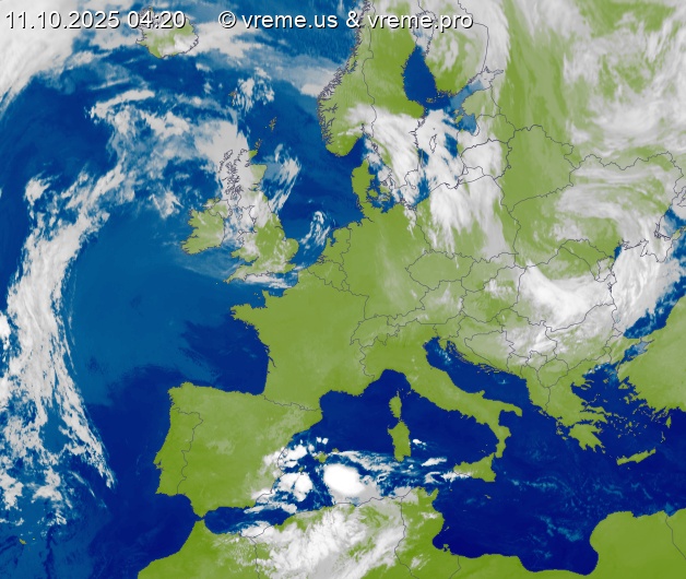 Oblačnost Evropa