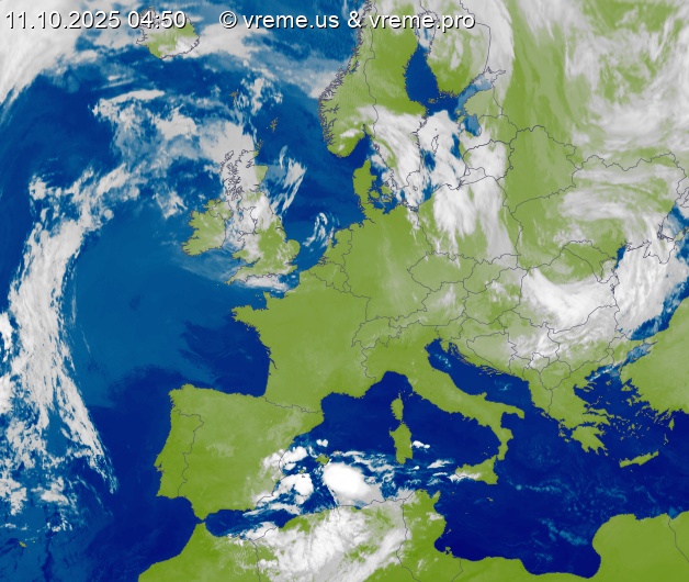 Oblačnost Evropa