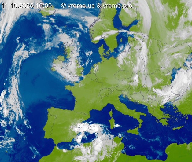 Oblačnost Evropa