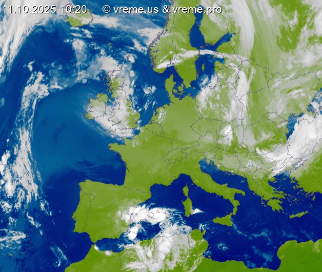 Oblačnost Evropa