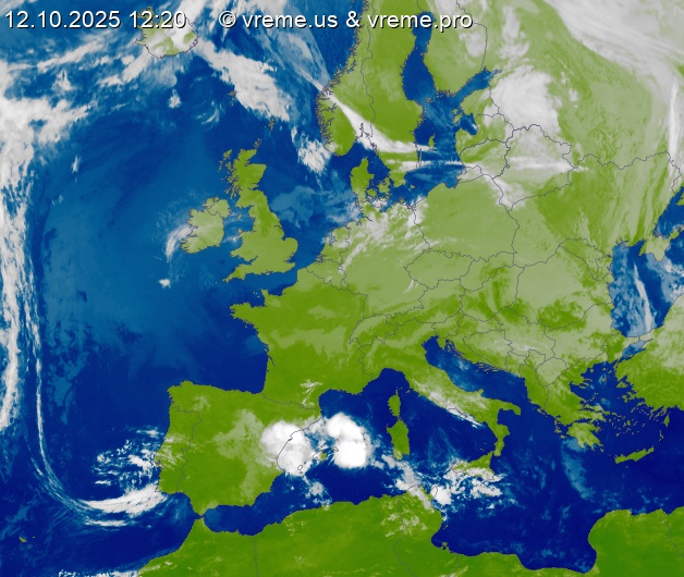 Oblačnost Evropa