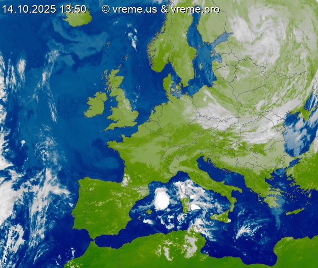 Oblačnost Evropa