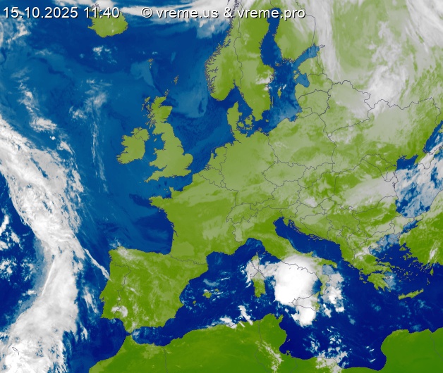 Oblačnost Evropa