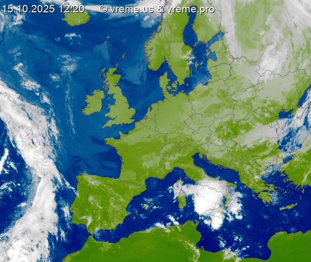 Oblačnost Evropa