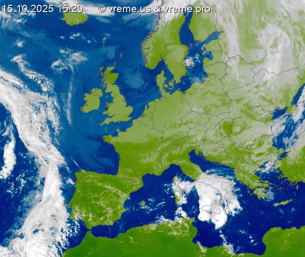 Oblačnost Evropa