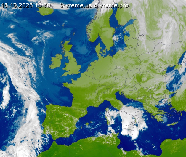 Oblačnost Evropa