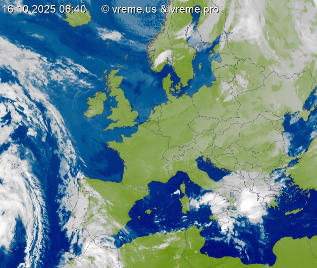 Oblačnost Evropa