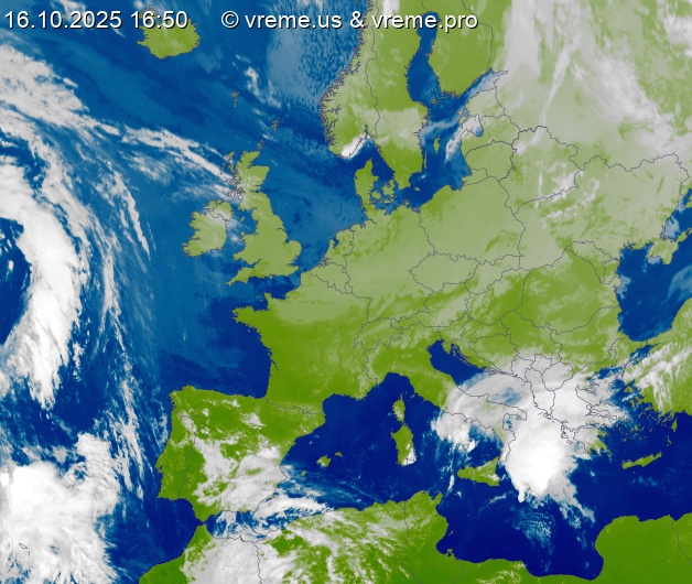 Oblačnost Evropa