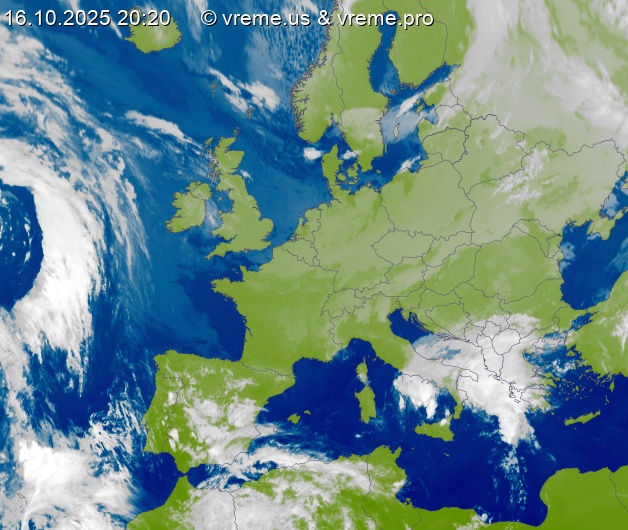 Oblačnost Evropa