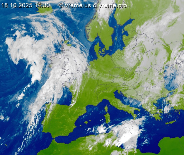 Oblačnost Evropa