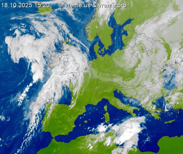 Oblačnost Evropa