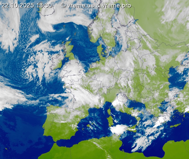 Oblačnost Evropa