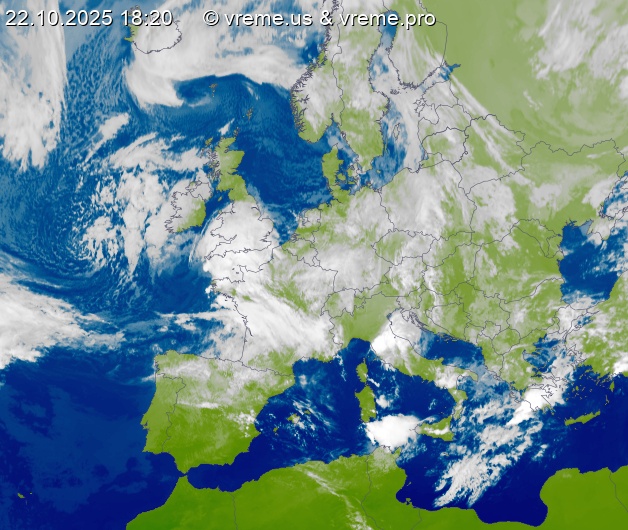 Oblačnost Evropa