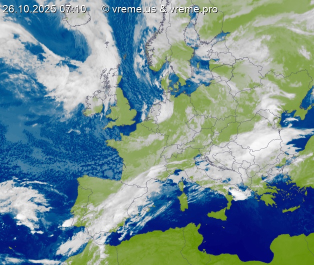 Oblačnost Evropa