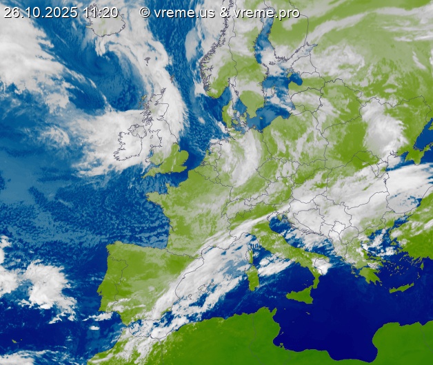 Oblačnost Evropa