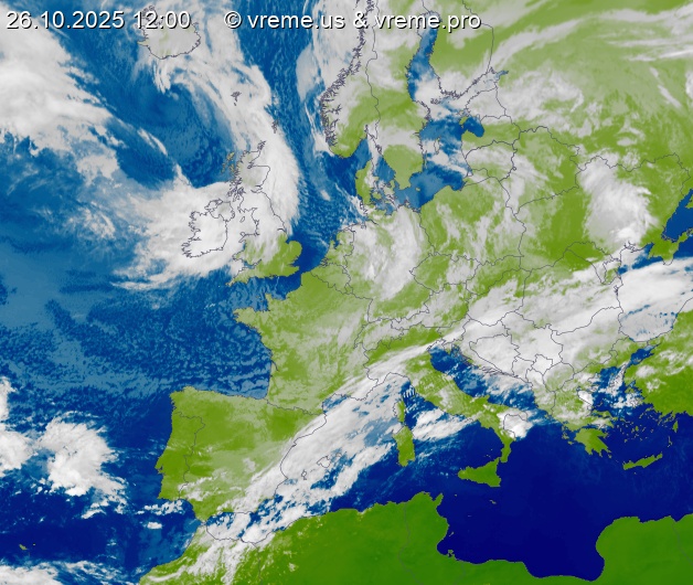 Oblačnost Evropa