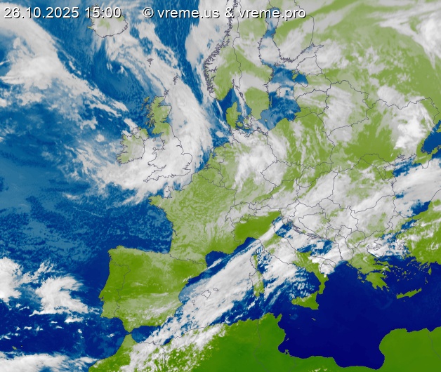 Oblačnost Evropa