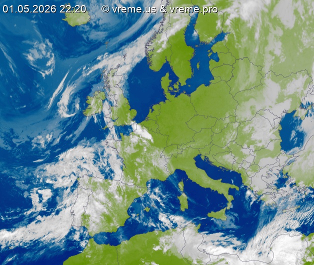 Oblačnost Evropa