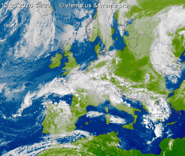 Oblačnost Evropa