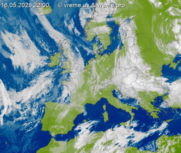 Oblačnost Evropa