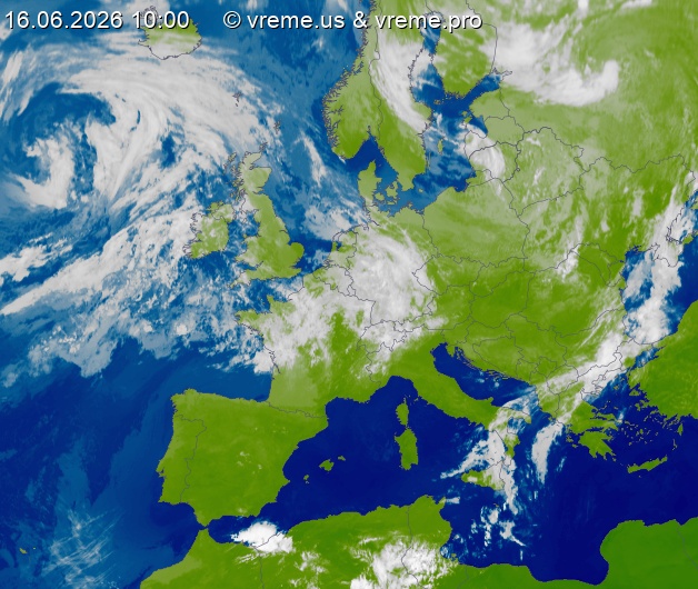 Oblačnost Evropa
